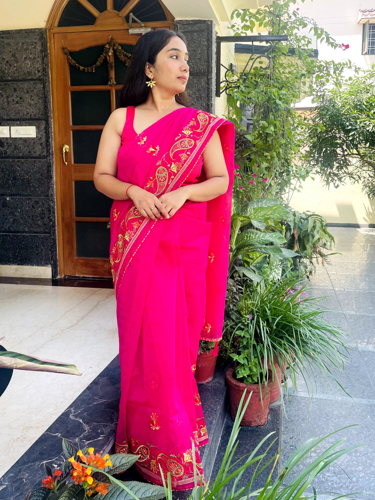 Gulrang Kota Doria Saree