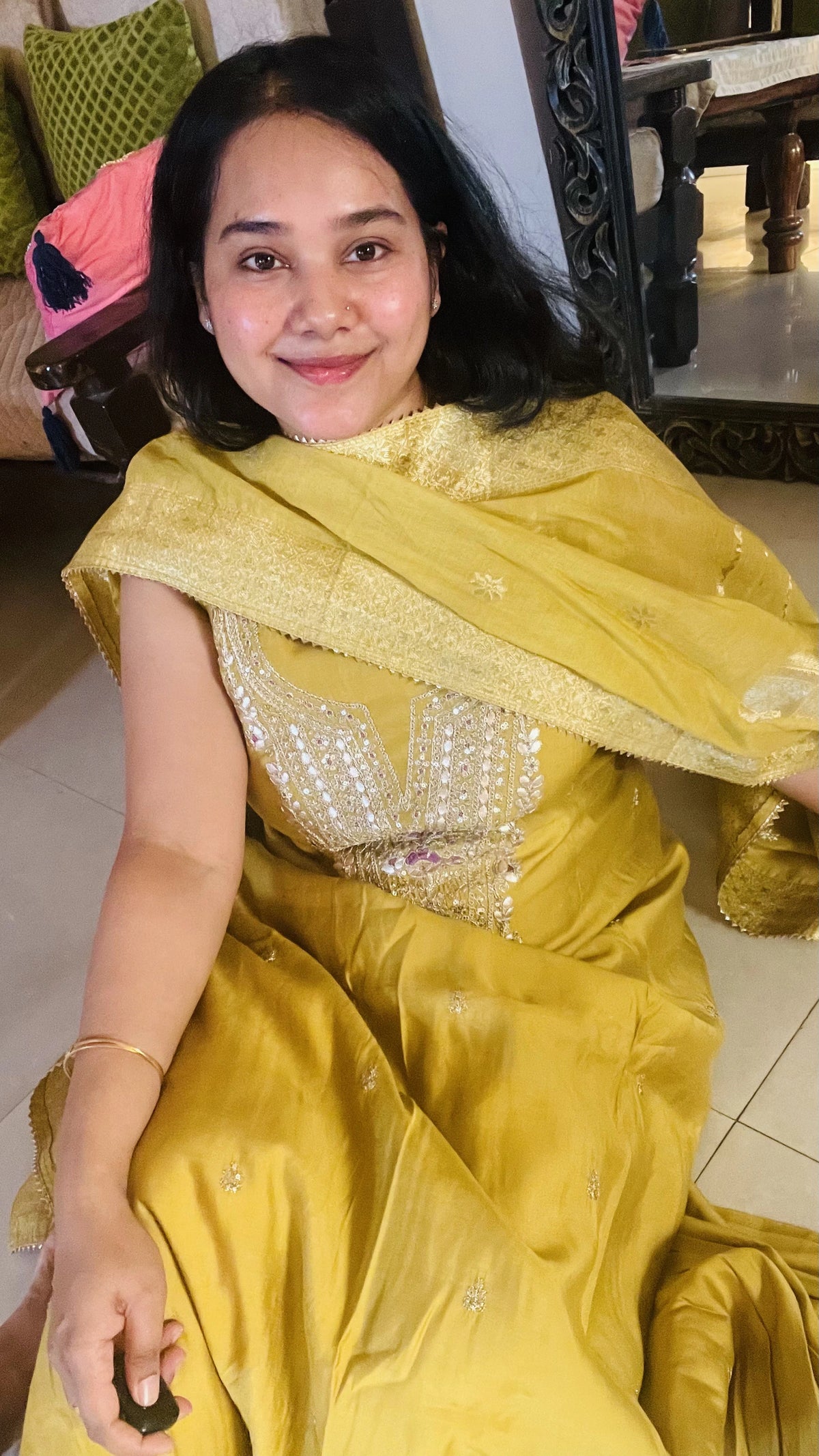 Mustard Gotta Patti Suit Set