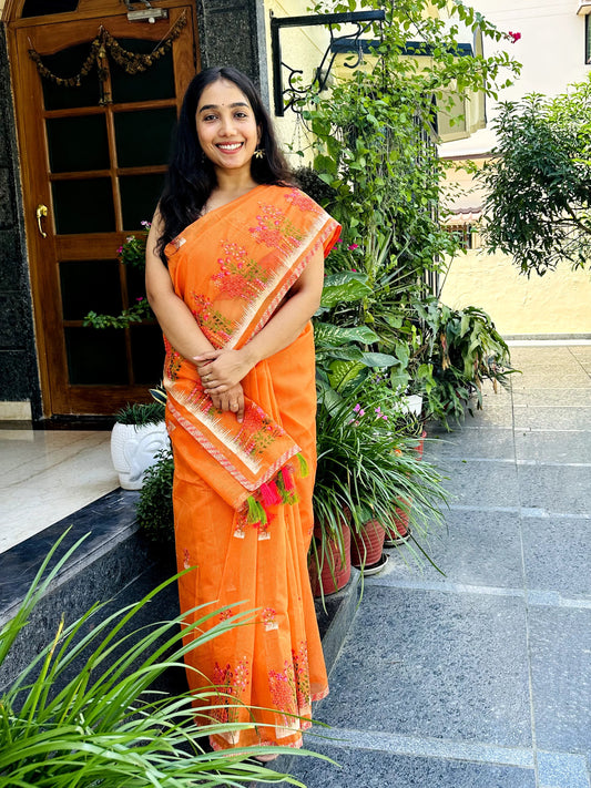 Gulrang Kota Doria Saree