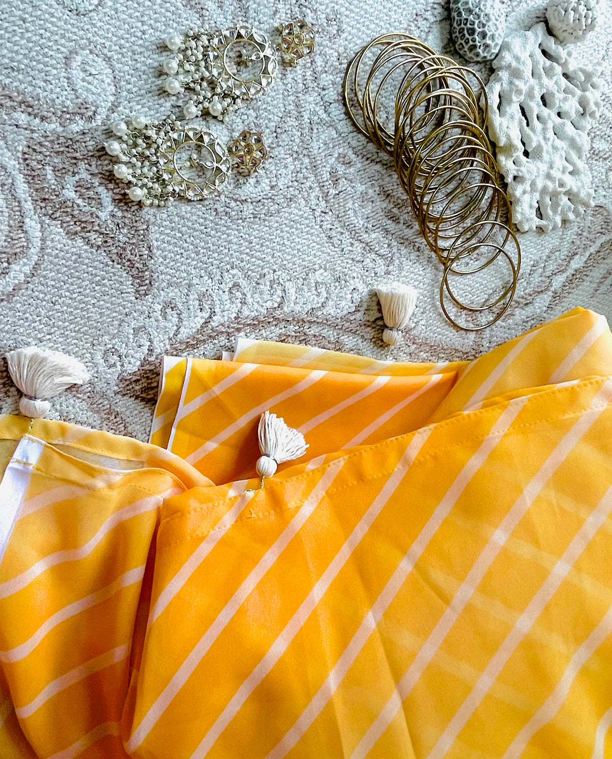 Georgette Laheriya Saree