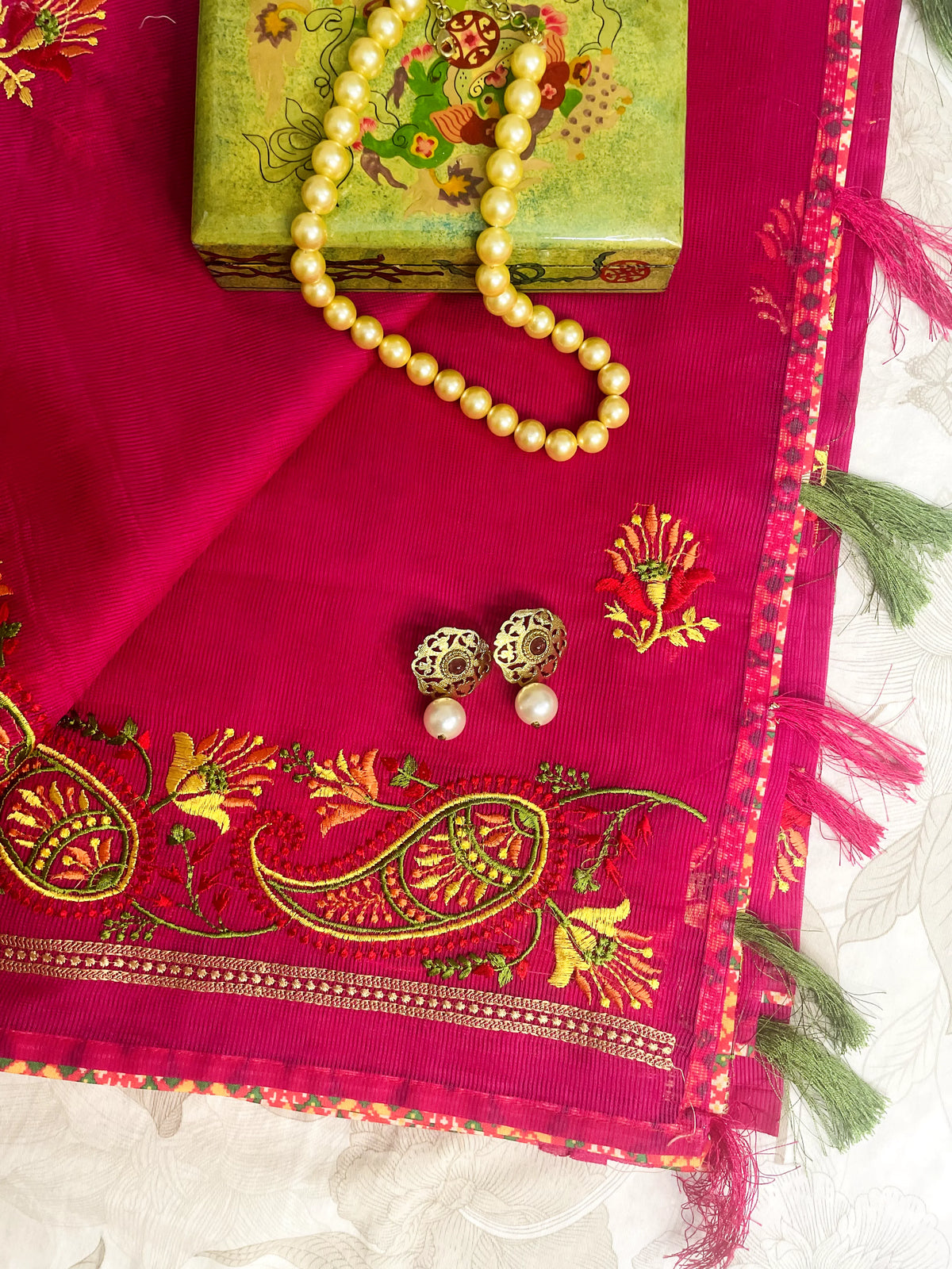 Gulrang Kota Doria Saree